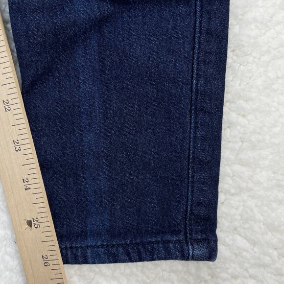 Diamante Jeans Womens Size 11 Blue Ankle Length Mid Rise Dark Wash Denim 29x26 - Picture 8 of 11